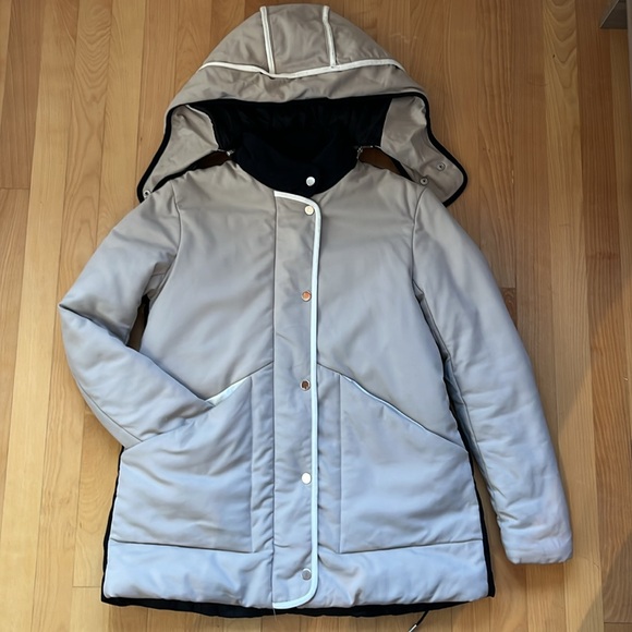 Maje Gipsy Two Tone Padded Parka - Picture 3 of 8